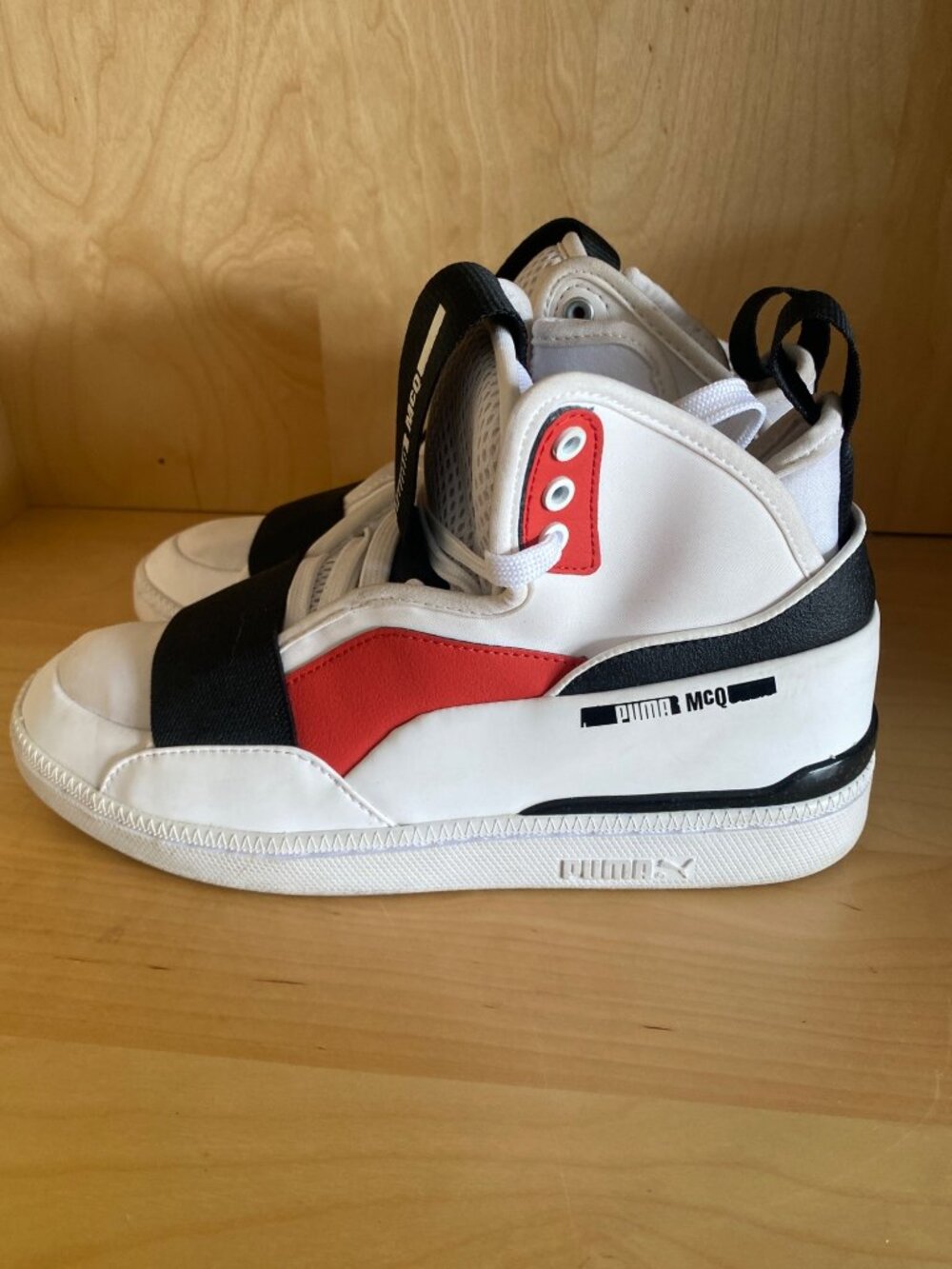 PUMA x McQ Alexander McQueen Brace Mid Sneakers 360552-01 Women's Size 6 - Picture 2 of 14